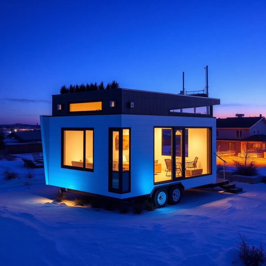 Skyline tiny home exterior