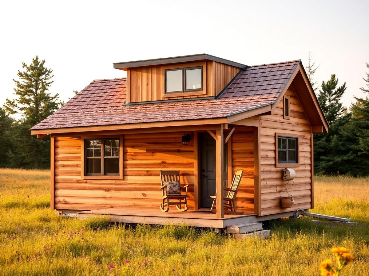 Pine tiny home exterior